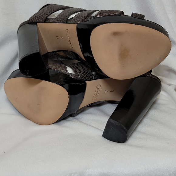 Coach Moreen Metallic Heels - Picture 11 of 13